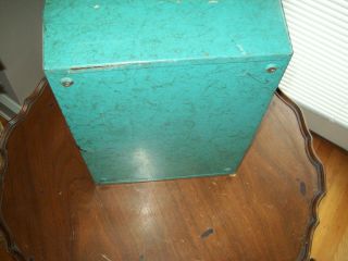 Vintage Sears Tower 50 ' s Metal Cash Box w/Tray Document,  Papers,  w/o key 10