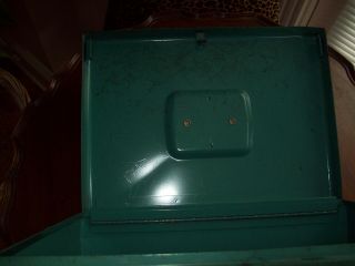 Vintage Sears Tower 50 ' s Metal Cash Box w/Tray Document,  Papers,  w/o key 11