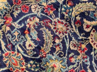 Authentic Hand Knotted Antique Persain Kashaan Wool Area Rug 12 x 10 Ft (2901) 10