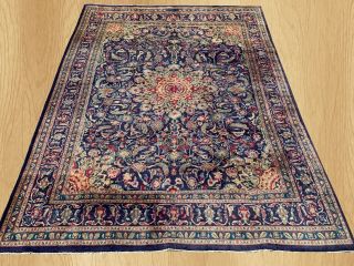 Authentic Hand Knotted Antique Persain Kashaan Wool Area Rug 12 X 10 Ft (2901)