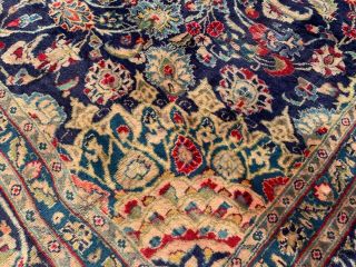 Authentic Hand Knotted Antique Persain Kashaan Wool Area Rug 12 x 10 Ft (2901) 9