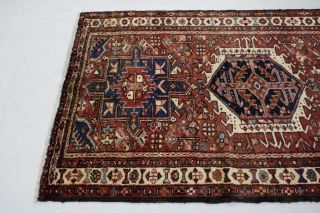 Semi Antique Handmade Runner 3X11 Karajeh Hallway Rug Oriental Home Décor Carpet 11