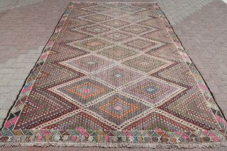 Antalya Kilim Turkish Rug Area Rugs Floor Rug Wool Kelim Rug 79,  1 " X127,  5 " Carpet