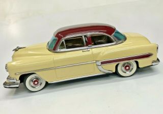 1954 Chevrolet 2 Dr Sedan Friction Tin Car W/ Box By Linemar Japan 11” (28cm) NR 8