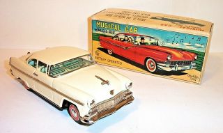 Rare Vintage 1956 Ford Battery Operated Musical Car W/ Music Box Mib Japan