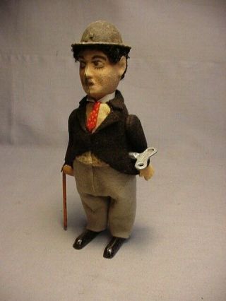 Rare Schuco Charlie Chaplin 1920s Wind Up Toy 2