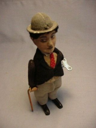 Rare Schuco Charlie Chaplin 1920s Wind Up Toy 5