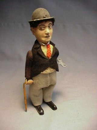 Rare Schuco Charlie Chaplin 1920s Wind Up Toy 6