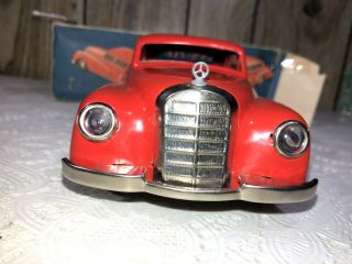 JNF Mercedes M300 Rare Tin Wind Up W/Original Box & Key 11