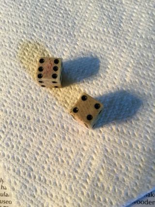 Revolutionary War 18th Century Large 1/2 Inch Tax Stamped GR With Crown Dice 5