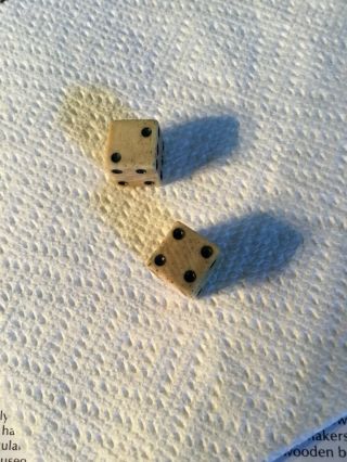 Revolutionary War 18th Century Large 1/2 Inch Tax Stamped GR With Crown Dice 6