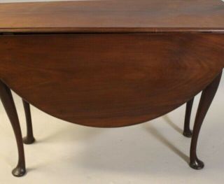 Lovely18th Century c.  1740 - 60 Queen Anne Mahogany England round Dining Table 4