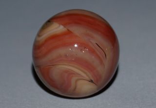 Vintage Marbles Top Shelf Christensen Agate Cac Shooter Swirl H/o 3/4 " - 19.  1mm