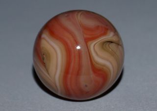 VINTAGE MARBLES TOP SHELF CHRISTENSEN AGATE CAC SHOOTER SWIRL H/O 3/4 