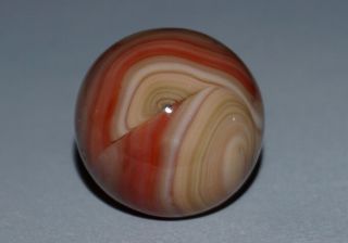 VINTAGE MARBLES TOP SHELF CHRISTENSEN AGATE CAC SHOOTER SWIRL H/O 3/4 