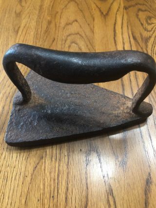 Antique Slave Sad Iron With Bell