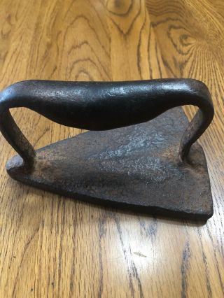 Antique Slave Sad Iron With Bell 2