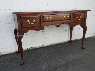 Solid Mahogany Vintage Console Table Server By Pennsylvania House 9231