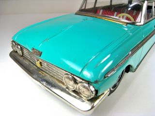 ATC ASAHITOY Japan Tin Friction 1962 Ford Ranch Wagon 7