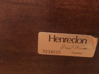 Henredon QN 4 - poster Mahogany Rice Bed -.  Lake Highlands Dallas 9