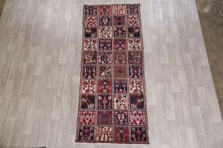 Garden Design Bakhtiari Persian Runner WOOL Rug Oriental Handmade 4 x 9 Carpet 2