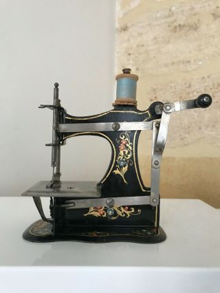 Magnificent Antique Toy Sewing Machine Muller N° 1b 1900s Splendid