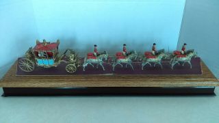 1953 Britains 1470 Queens Coronation State Coach Carriage In Display Case 2