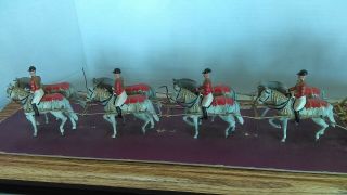 1953 Britains 1470 Queens Coronation State Coach Carriage In Display Case 9