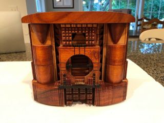 Po Shun Leong 1993 Hand Crafted Wood Jewelry Box Signed 1993