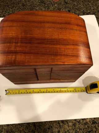 Po Shun Leong 1993 Hand Crafted Wood Jewelry Box Signed 1993 7