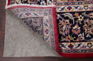 VINTAGE 9 ' x12 ' Traditional Floral Oriental Area RUG Hand - Knotted RED BLUE WOOL 9