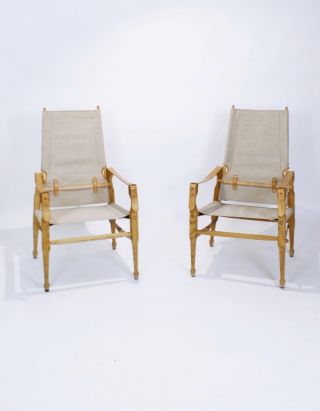 Rare Bema Safari Chairs By Marstaller Munich Germany