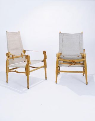 Rare Bema Safari Chairs by Marstaller Munich Germany 2