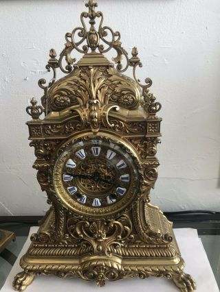 Mantle Clock Ansonia Brass Mantle Clock