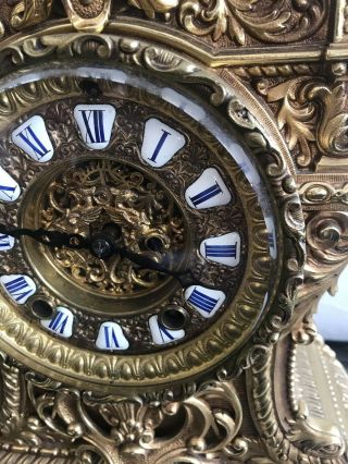 Mantle Clock ANSONIA BRASS MANTLE CLOCK 2