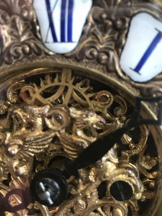 Mantle Clock ANSONIA BRASS MANTLE CLOCK 8
