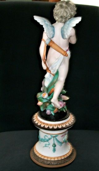 ANTIQUE FRENCH SEVRES QTY LIMOGES HUGE CHERUB ANGEL BISQUE PORCELAIN FIGURINE 3