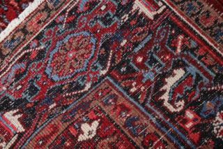 6x8 Vintage Geometric All - Over Heriz RED Persian Area Rug Oriental Hand - Knotted 11