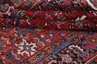 6x8 Vintage Geometric All - Over Heriz RED Persian Area Rug Oriental Hand - Knotted 12