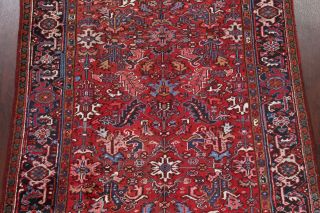 6x8 Vintage Geometric All - Over Heriz RED Persian Area Rug Oriental Hand - Knotted 3