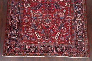 6x8 Vintage Geometric All - Over Heriz RED Persian Area Rug Oriental Hand - Knotted 5