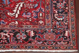 6x8 Vintage Geometric All - Over Heriz RED Persian Area Rug Oriental Hand - Knotted 6