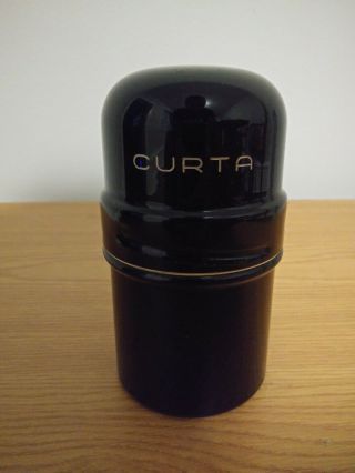 Curta Type II antique mechanical calculator.  Black. 8