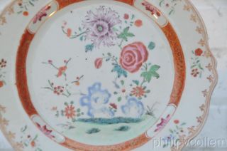 Fine Chinese Qianlong Famille Rose Plate. 2
