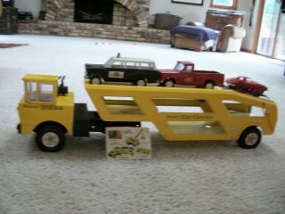 Tonka Mighty Car Carrier With All Tonkas From Late 1960s Wowtoys