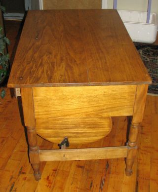 Vintage Pine and Maple Baker’s Table 6