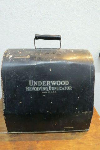 Rare Antique Underwood Revolving Duplicator 1908 CS 6