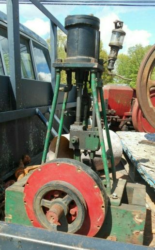 Antique Stationary Steam Engine From Ny Shoe Shop 2 Ft Tall No Tag