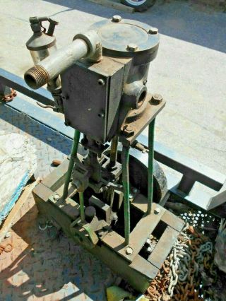 Antique Stationary Steam Engine from NY Shoe Shop 2 Ft tall no tag 2