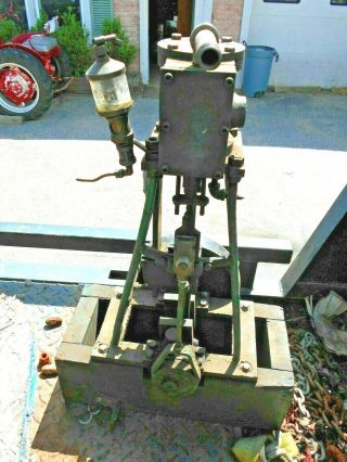 Antique Stationary Steam Engine from NY Shoe Shop 2 Ft tall no tag 5